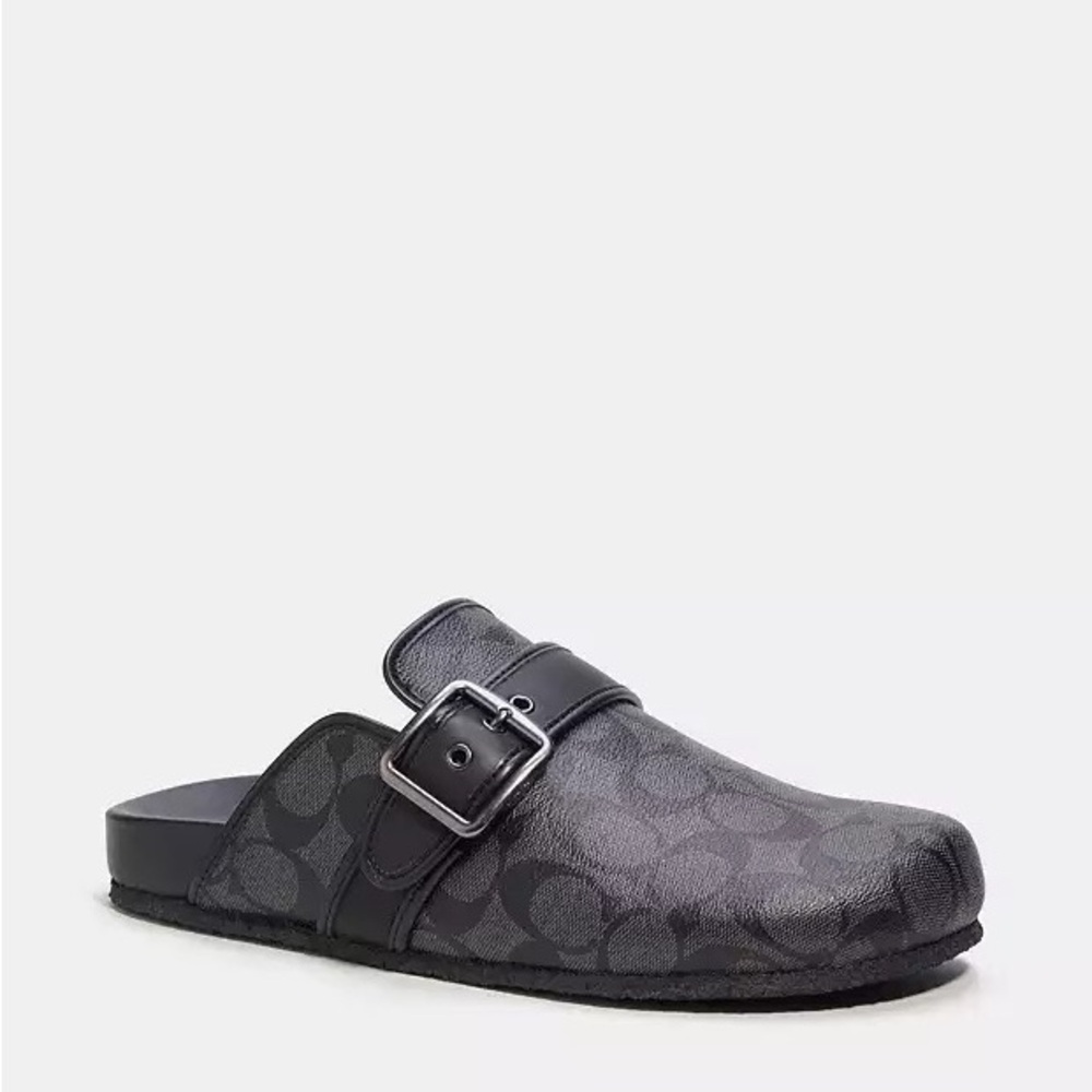 Coach Benjamin Clog In Signature Canvas
